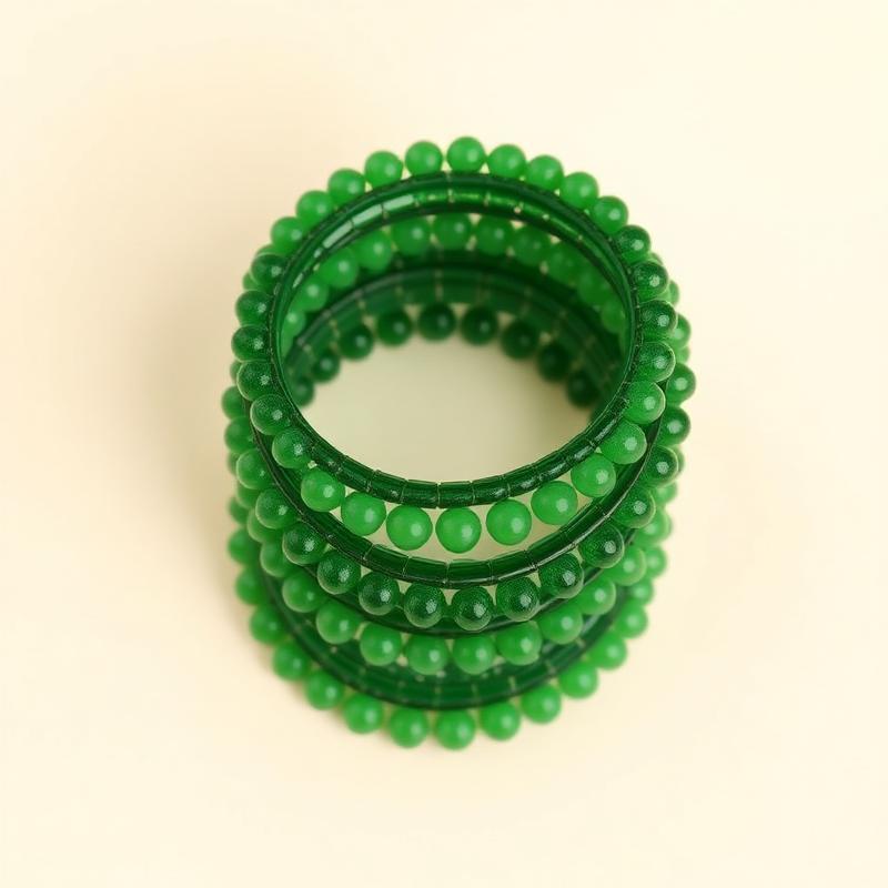 Green Glass Bangles